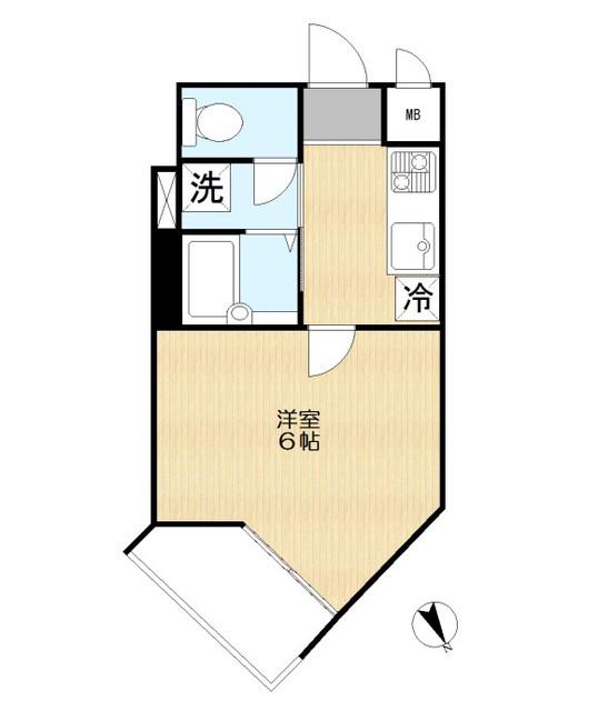 ライオンズプラザ高円寺(1K/4階)の間取り写真