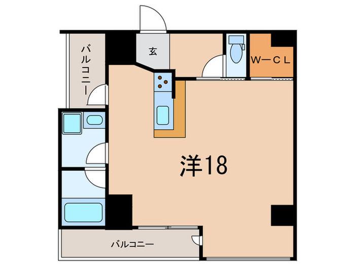 MARK RESIDENCE垂水駅前(ワンルーム/5階)の間取り写真