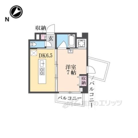 WANARI(1DK/3階)の間取り写真
