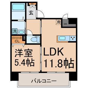 AXIS.LS(1LDK/5階)の間取り写真