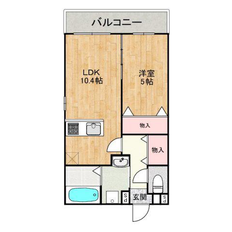 ARIVIO(1LDK/3階)の間取り写真