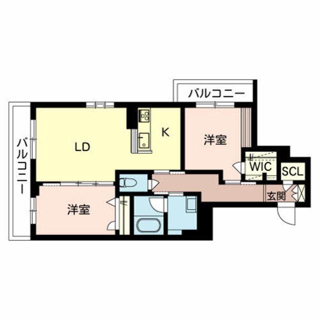 SHAMAISON LEA LEA LUANA A棟(2LDK/3階)の間取り写真