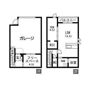 CERES HIKIYAMA BASE(1SLDK/1階)の間取り写真