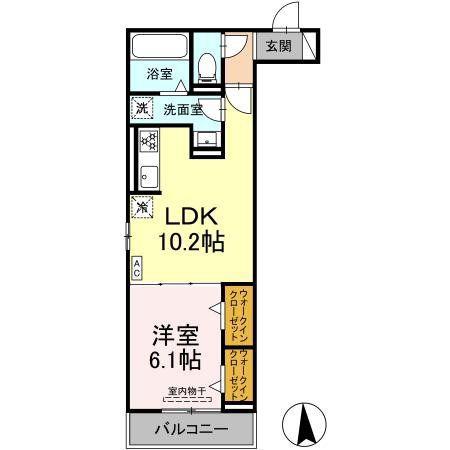 エルドラド(1LDK/3階)の間取り写真