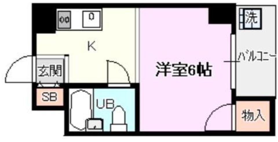 メゾンソレイユ(ワンルーム/2階)の間取り写真