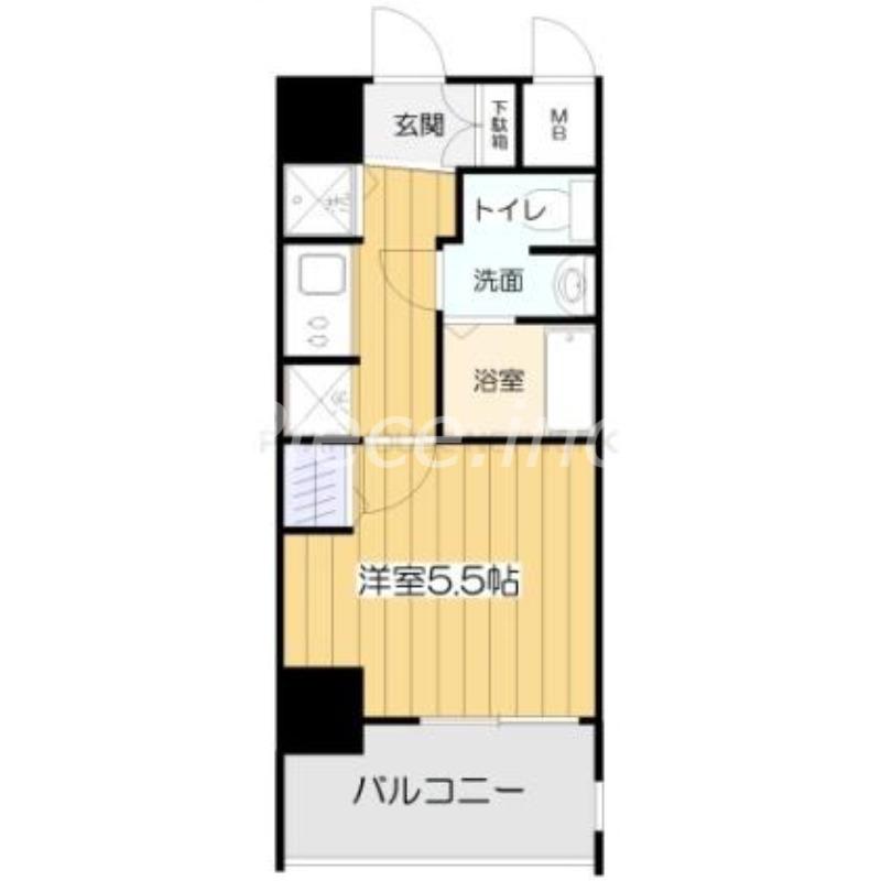 アドバンス新大阪5(1K/13階)の間取り写真