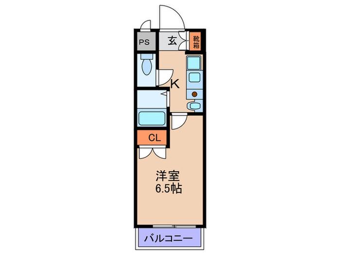 ラナップスクエア天満プライム(1K/11階)の間取り写真