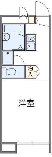 レオパレスKITA(1K/2階)の間取り写真