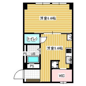 スタービル(1DK/5階)の間取り写真
