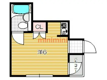 コミュニティハウス正雀(ワンルーム/3階)の間取り写真