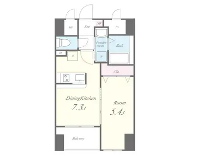 ペイサージュ文京(1DK/3階)の間取り写真