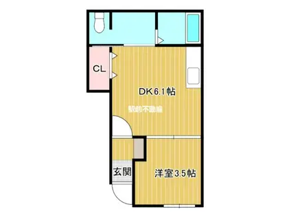 MYSIGHEM(1DK/1階)の間取り写真