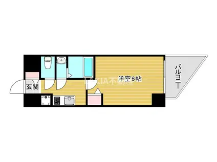 S-RESIDENCE堺筋本町UNO(1K/14階)の間取り写真