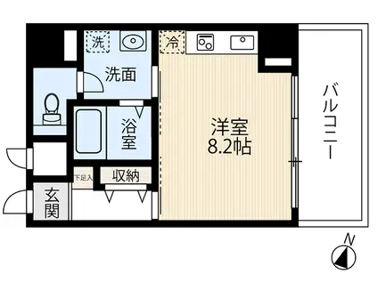 ESTRELA香椎駅前(ワンルーム/9階)の間取り写真