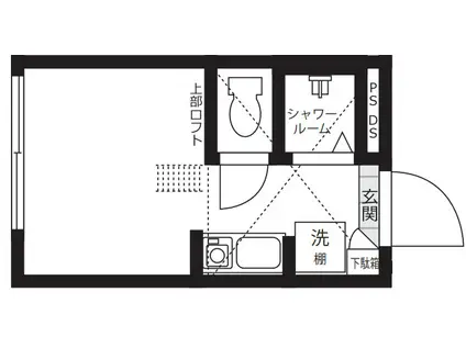 NANO上落合(ワンルーム/B1階)の間取り写真