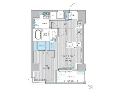 カーサケイト(1LDK/9階)の間取り写真