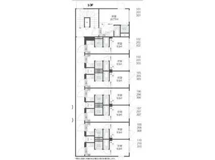 ノースヒル新宿イースト(ワンルーム/1階)の間取り写真