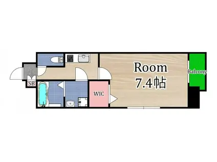 レジュールアッシュ京橋(1K/11階)の間取り写真