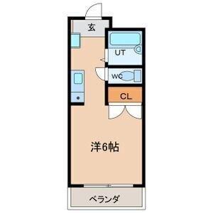 フォレストK3(ワンルーム/4階)の間取り写真