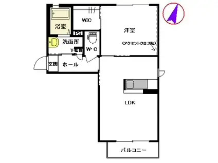 エストラーゴ (1LDK/2階)の間取り写真
