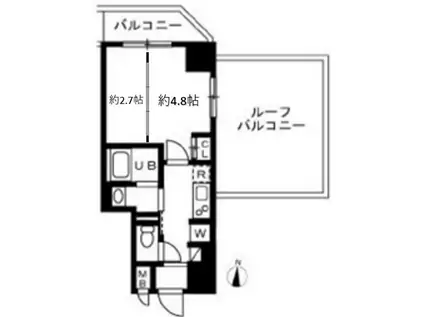 ハーモニーレジデンス東京イーストガーデン(2K/3階)の間取り写真