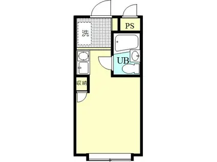 ニューオリエント小金井(ワンルーム/2階)の間取り写真