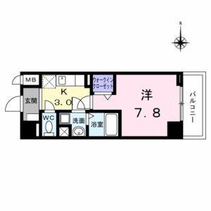 アーバンスクウェア丸の内(1K/9階)の間取り写真