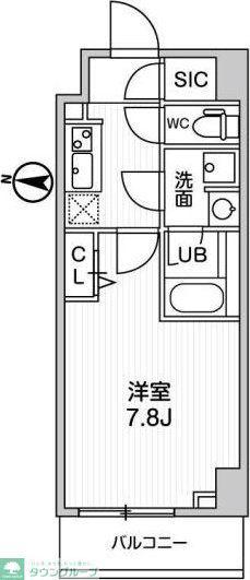 ALTERNA亀戸II(1K/5階)の間取り写真