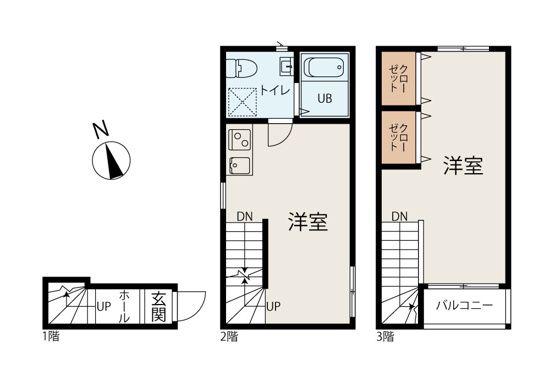 コンフォール駒込(1DK/2階)の間取り写真
