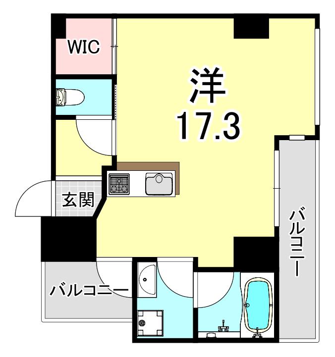 MARK RESIDENCE垂水駅前(ワンルーム/5階)の間取り写真