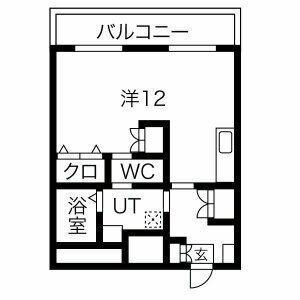 ブラッサム精華(ワンルーム/2階)の間取り写真