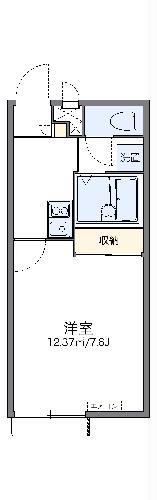 レオパレス9街区(1K/2階)の間取り写真