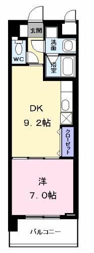 エクセレントガーデン(1LDK/3階)の間取り写真