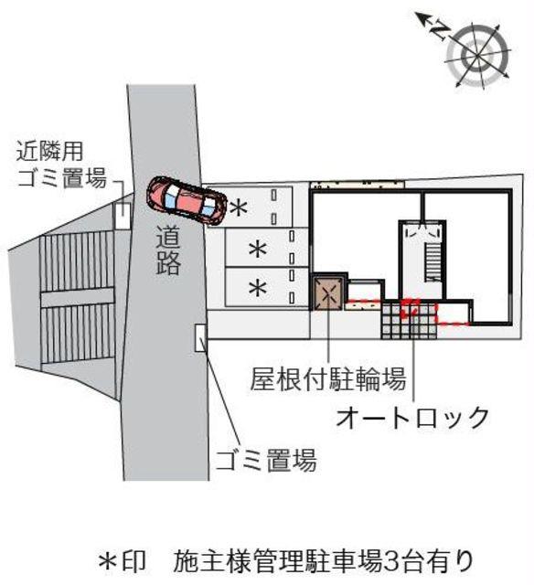 レオネクストシルビー赤坂(1K/1階)の間取り写真