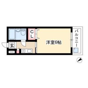 パールマンション社台(ワンルーム/2階)の間取り写真