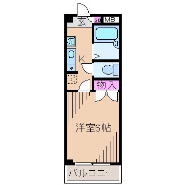 サンホワイト日吉(1K/3階)の間取り写真