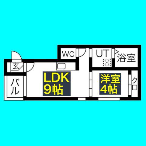 EMPIRESTATE(1LDK/3階)の間取り写真