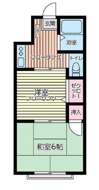 サンライズイトウ(2K/1階)の間取り写真