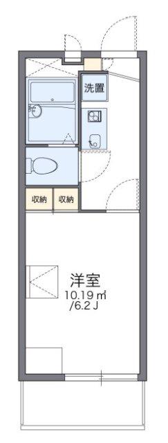 レオパレスカワキタ(1K/2階)の間取り写真