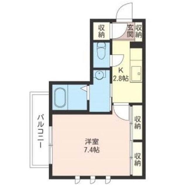 BELTA(1K/1階)の間取り写真