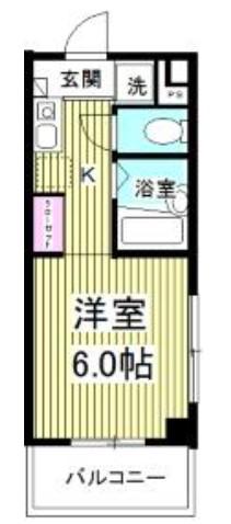 サマレジデンス(ワンルーム/1階)の間取り写真