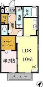 I.TRESOR(1LDK/1階)の間取り写真