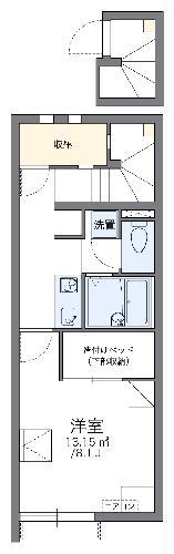 レオネクスト清華(1K/2階)の間取り写真