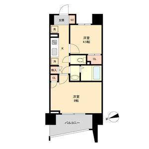 HF仙台長町レジデンス(2K/13階)の間取り写真