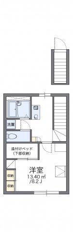 レオパレスアントラー(1K/2階)の間取り写真