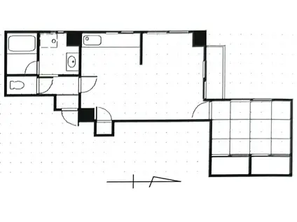 舟入コータース(1LDK/11階)の間取り写真