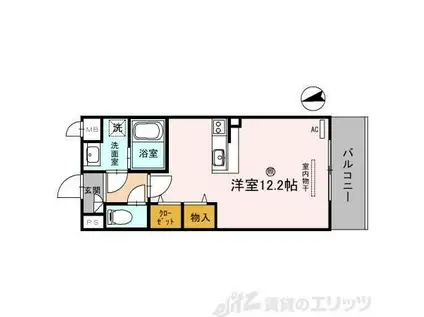 サンロード新和II(ワンルーム/3階)の間取り写真