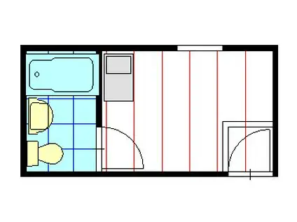 後町フラッツ(ワンルーム/2階)の間取り写真