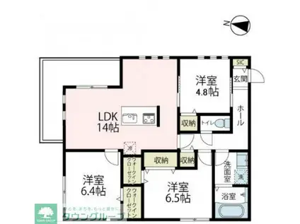 ユアメゾン長谷(3LDK/2階)の間取り写真