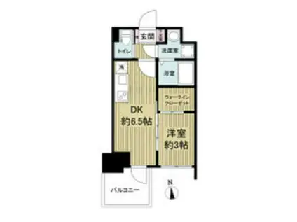 セレニテ堺筋本町リアン(1DK/6階)の間取り写真